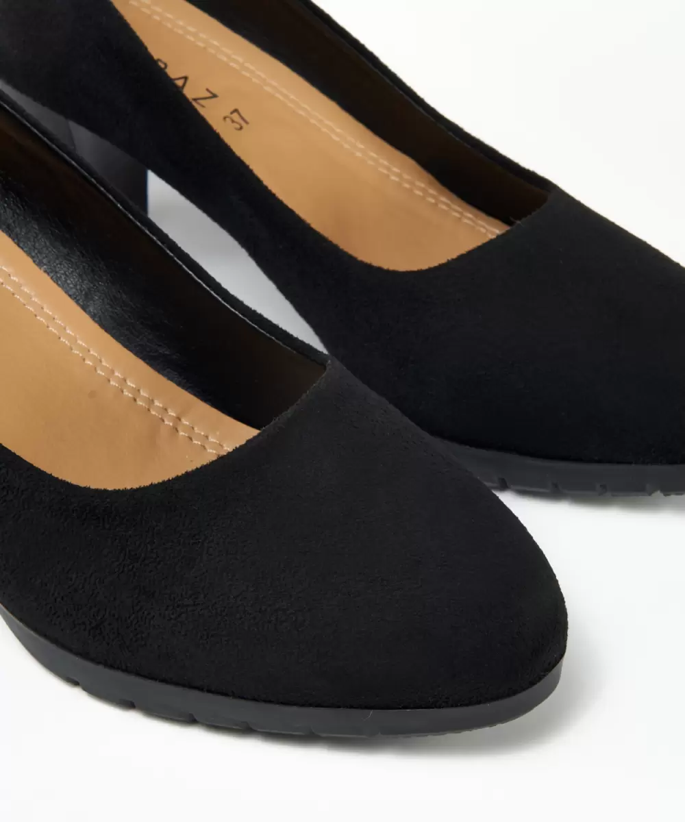 Zapatos De Tacón Mujer Marypaz Negros Zapato Salón Efecto - 2