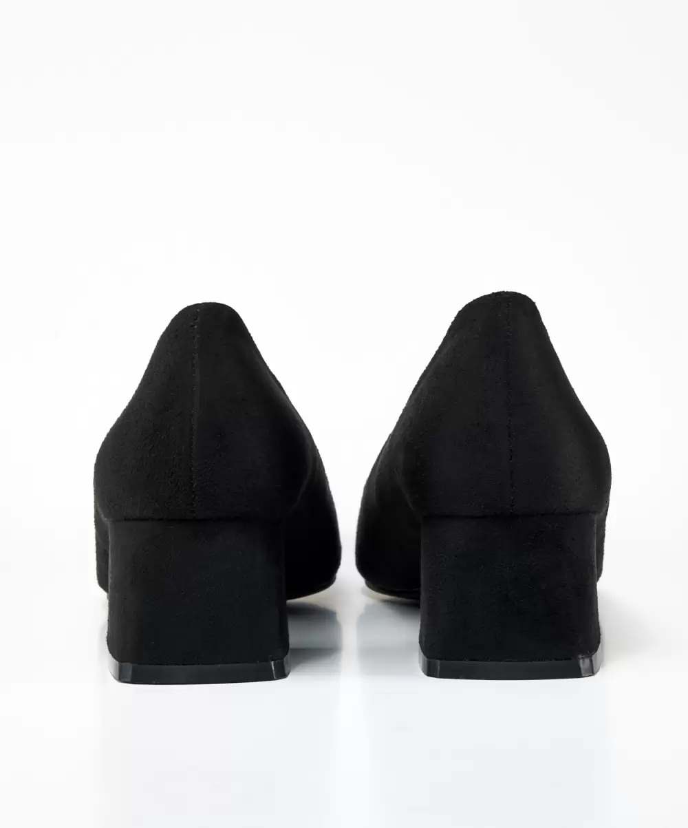 Mujer Zapato Salón Tacón Bloque Efecto Marypaz Zapatos De Tacón Negros - 2