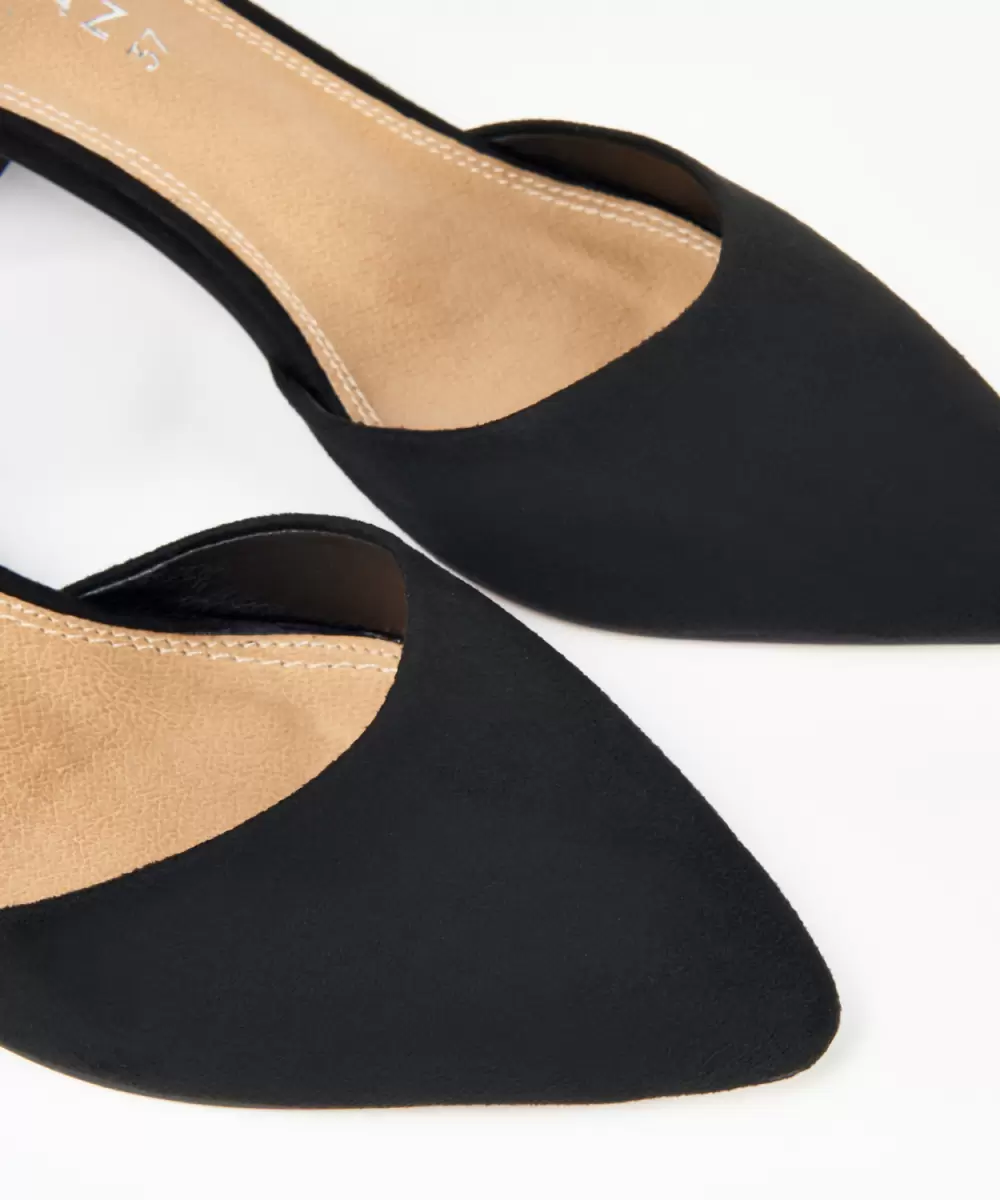 Sandalia Pulsera Efecto Negros Marypaz Zapatos De Tacón Mujer - 2