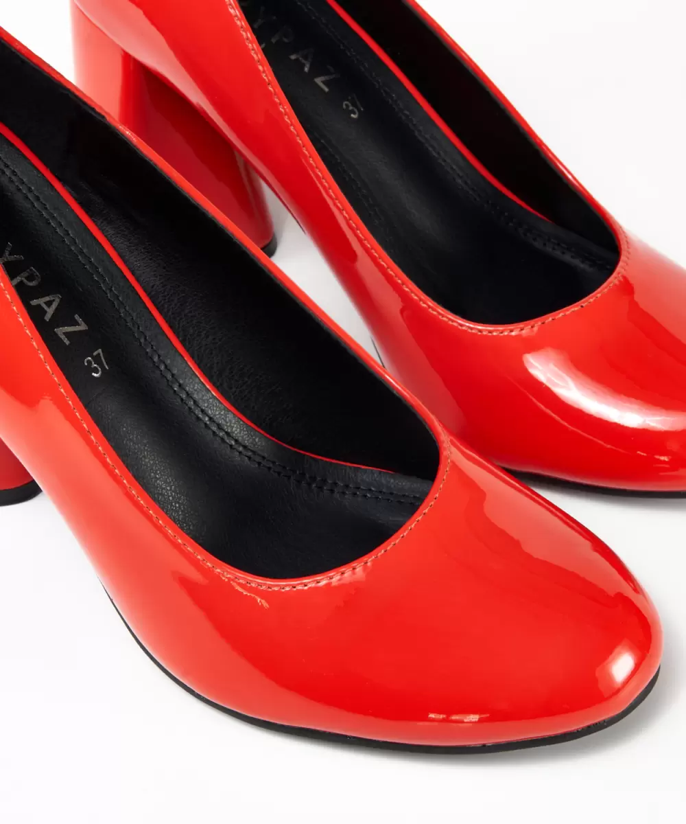 Rojos Marypaz Tacón Forma Irregular Efecto Mujer Zapatos De Tacón - 2