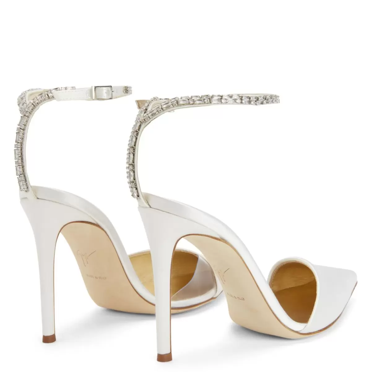 Blanco Giuseppe Zanotti Mujer Zapatos De Salón Xenya Crystal - 3