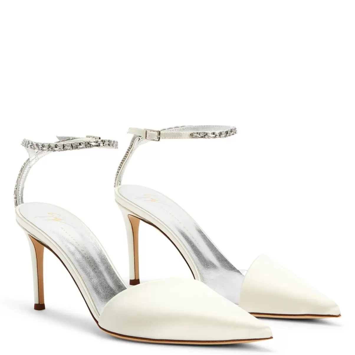 Blanco Zapatos De Salón Xenya Crystal Mujer Giuseppe Zanotti - 1