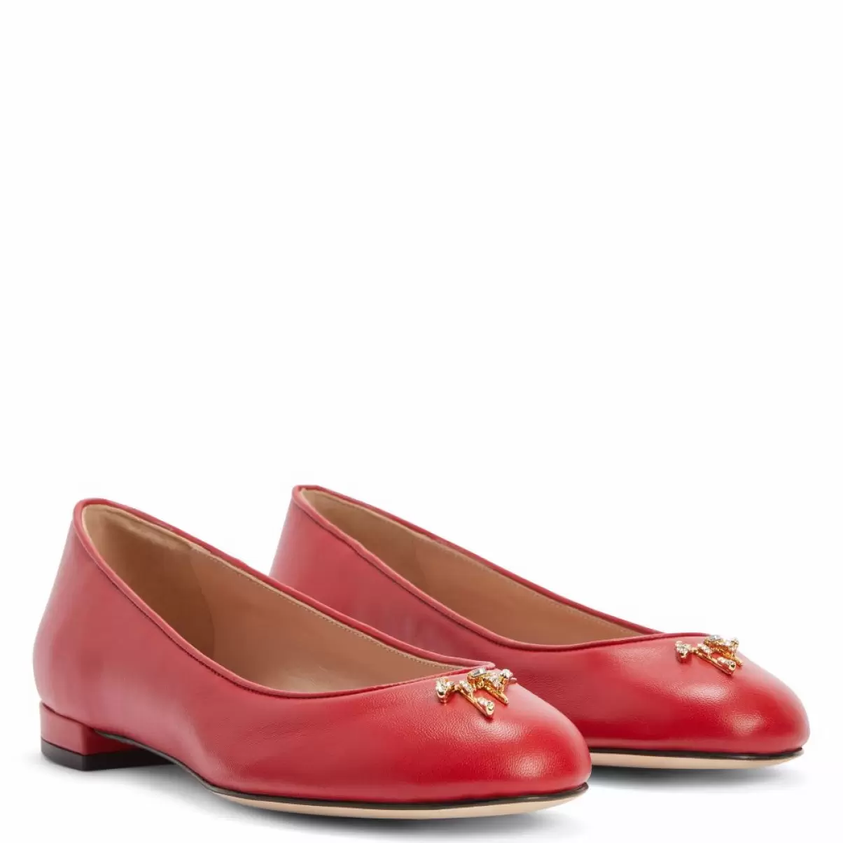 Riziana Mujer Zapatos Planos Giuseppe Zanotti Rojo - 2