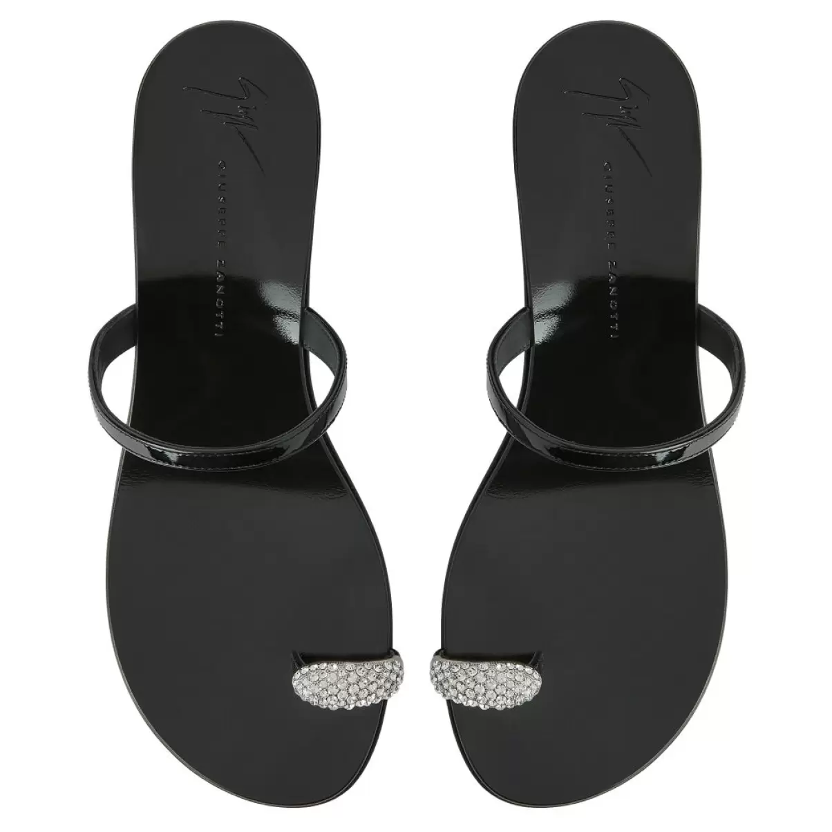 Negro Giuseppe Zanotti Mujer Zapatos Planos Ring 40 - 4