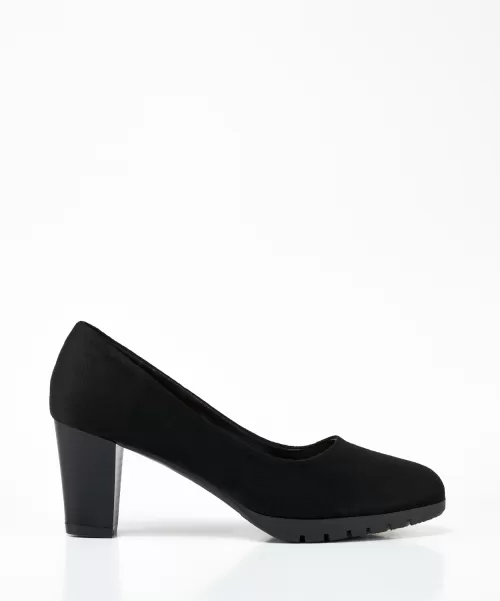Zapatos De Tacón Mujer Marypaz Negros Zapato Salón Efecto