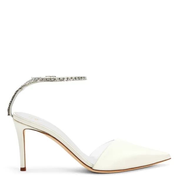 Blanco Zapatos De Salón Xenya Crystal Mujer Giuseppe Zanotti